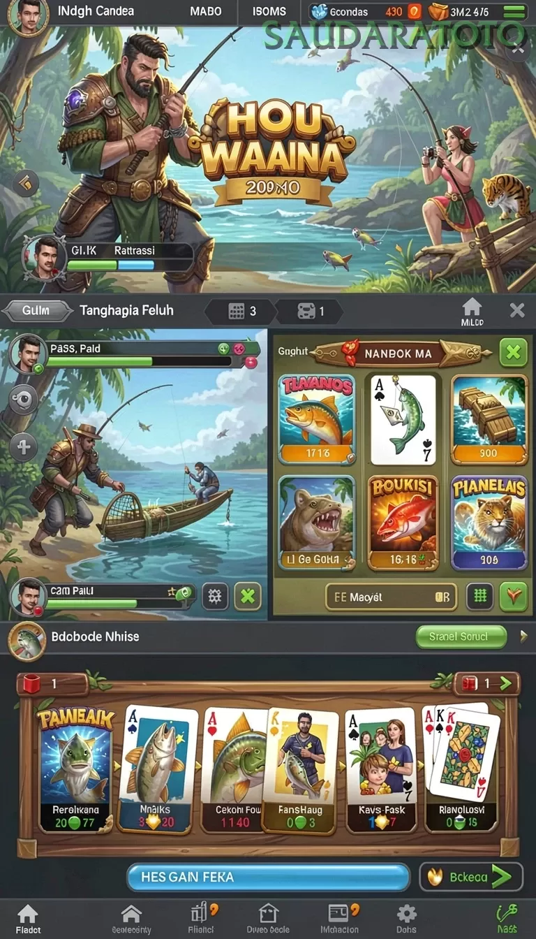 Cuplikan layar 77RL — menu navigasi