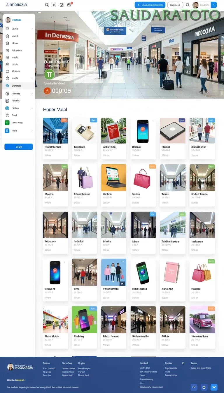 Cuplikan layar V988 — menu navigasi